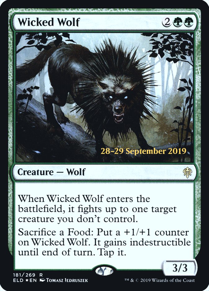 Wicked Wolf  [Throne of Eldraine Prerelease Promos] | Devastation Store