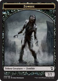 Zombie // Shapeshifter Double-sided Token [Commander 2018 Tokens] | Devastation Store