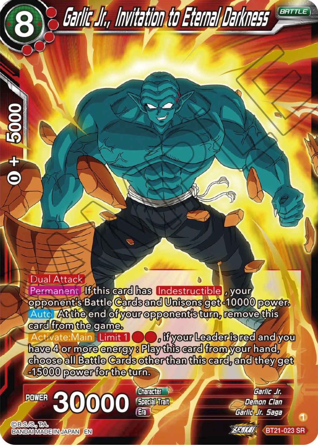 Garlic Jr., Invitation to Eternal Darkness (BT21-023) [Wild Resurgence] | Devastation Store