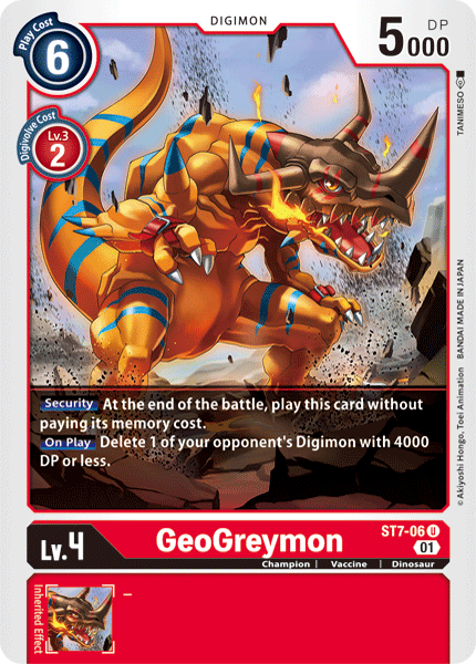 GeoGreymon [ST7-06] [Starter Deck: Gallantmon] | Devastation Store
