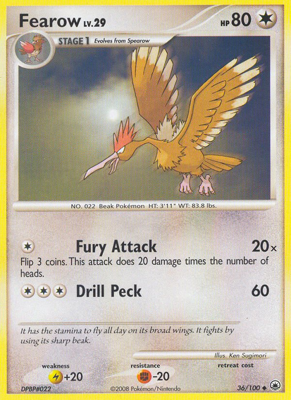 Fearow (36/100) [Diamond & Pearl: Majestic Dawn] | Devastation Store