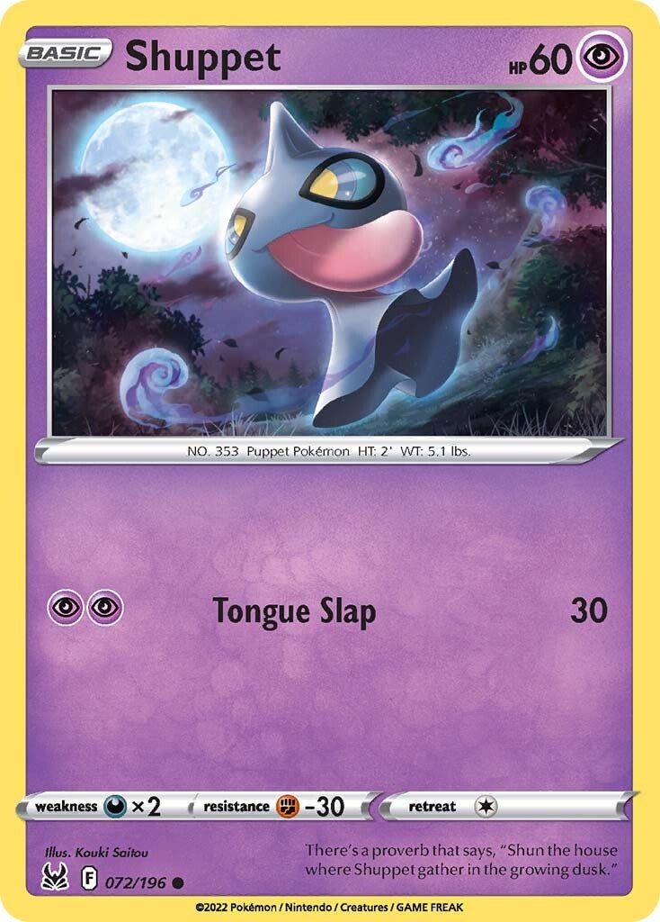 Shuppet (072/196) [Sword & Shield: Lost Origin] | Devastation Store