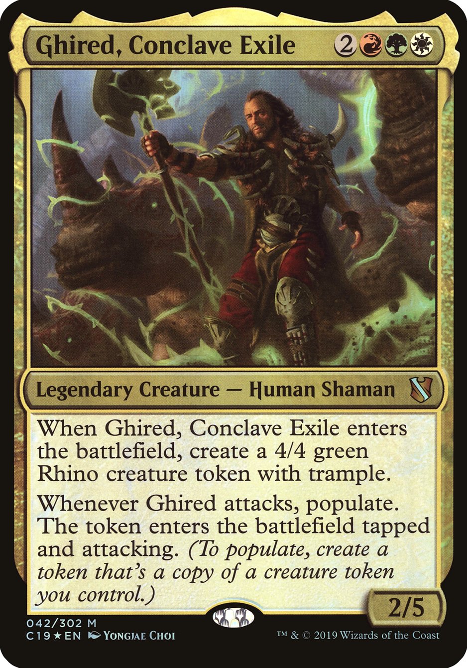 Ghired, Conclave Exile (Oversized) [Commander 2019 Oversized] | Devastation Store