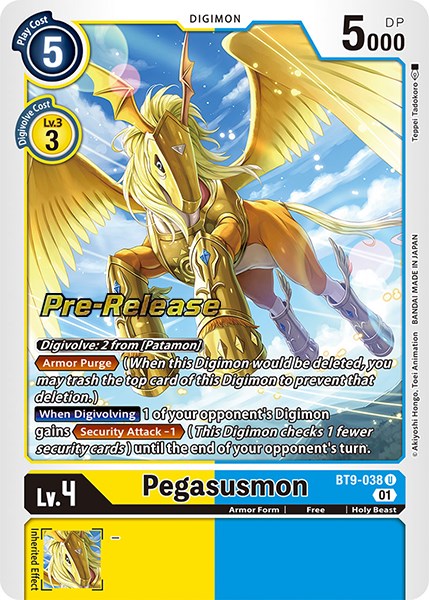 Pegasusmon [BT9-038] [X Record Pre-Release Promos] | Devastation Store