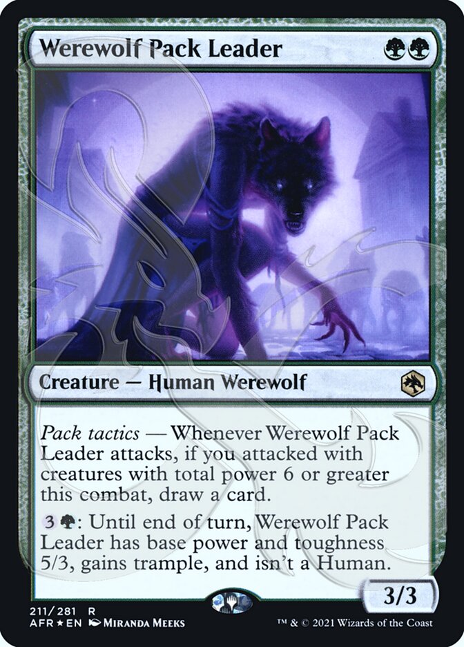 Werewolf Pack Leader (Ampersand Promo) [Dungeons & Dragons: Adventures in the Forgotten Realms Promos] | Devastation Store