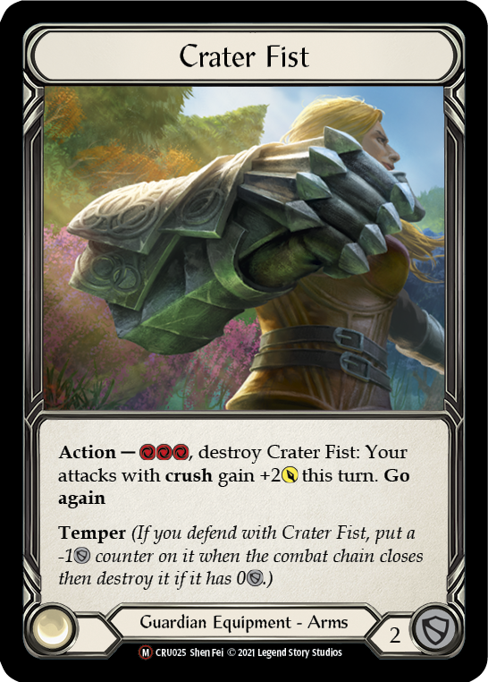Crater Fist (Rainbow Foil) [CRU025-RF] Unlimited Rainbow Foil | Devastation Store