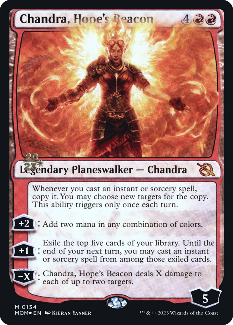 Chandra, Hope's Beacon [March of the Machine Prerelease Promos] | Devastation Store