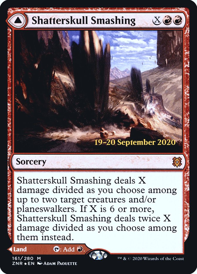Shatterskull Smashing // Shatterskull, the Hammer Pass [Zendikar Rising Prerelease Promos] | Devastation Store