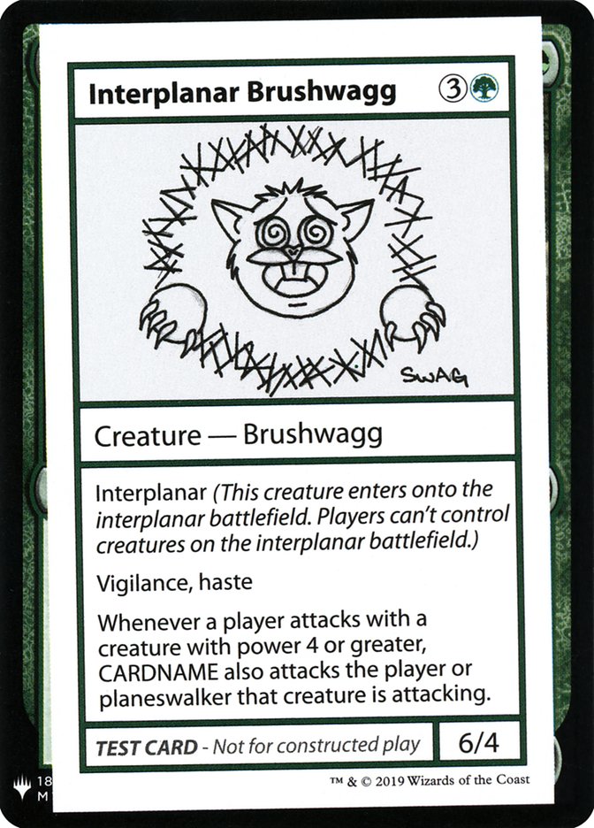 Interplanar Brushwagg [Mystery Booster Playtest Cards] | Devastation Store