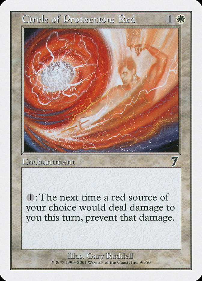 Circle of Protection: Red [Seventh Edition] | Devastation Store