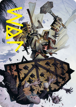 Estwald Shieldbasher Art Card (Gold-Stamped Signature) [Innistrad: Crimson Vow Art Series] | Devastation Store