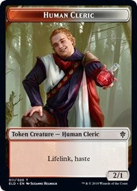 Human Cleric // Food (16) Double-sided Token [Throne of Eldraine Tokens] | Devastation Store