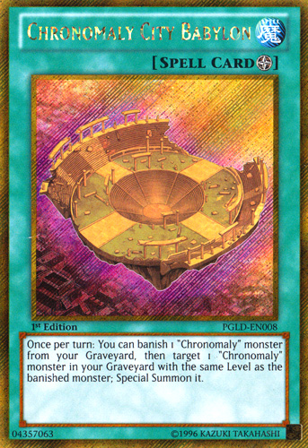 Chronomaly City Babylon [PGLD-EN008] Gold Secret Rare | Devastation Store