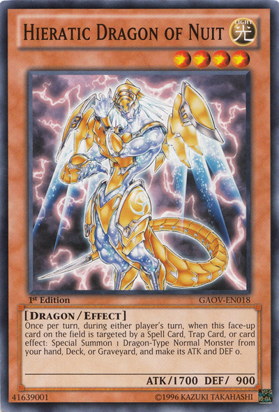 Hieratic Dragon of Nuit [GAOV-EN018] Common | Devastation Store