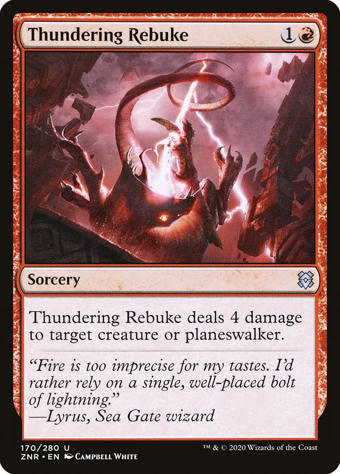 Thundering Rebuke [Zendikar Rising] | Devastation Store