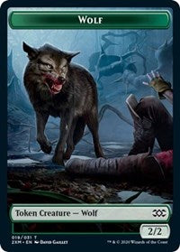 Wolf // Wurm (030) Double-sided Token [Double Masters Tokens] | Devastation Store
