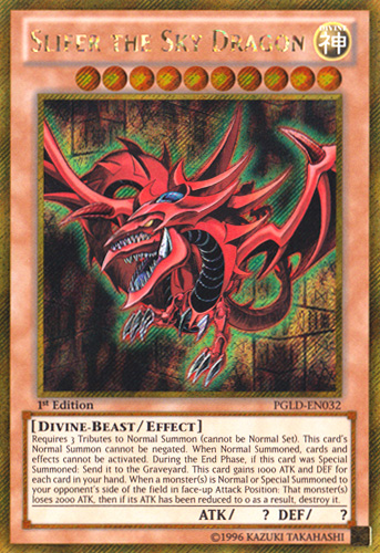 Slifer the Sky Dragon [PGLD-EN032] Gold Secret Rare | Devastation Store