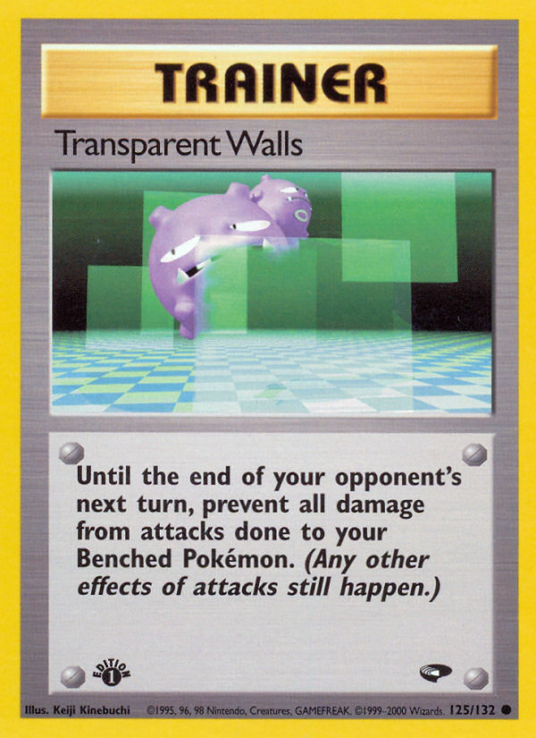 Transparent Walls (125/132) [Gym Challenge 1st Edition] | Devastation Store
