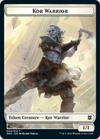 Kor Warrior // Plant Double-sided Token [Zendikar Rising Tokens] | Devastation Store