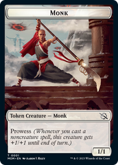 Monk // Zombie Double-Sided Token [March of the Machine Tokens] | Devastation Store