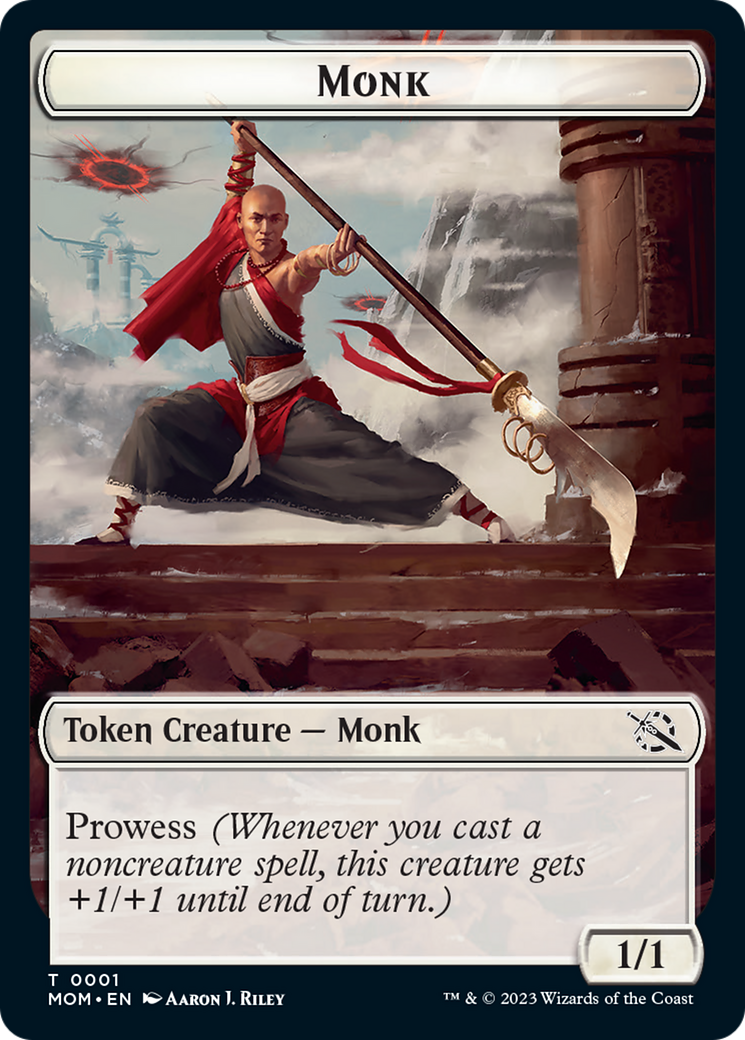 Monk // Knight Double-Sided Token [March of the Machine Tokens] | Devastation Store