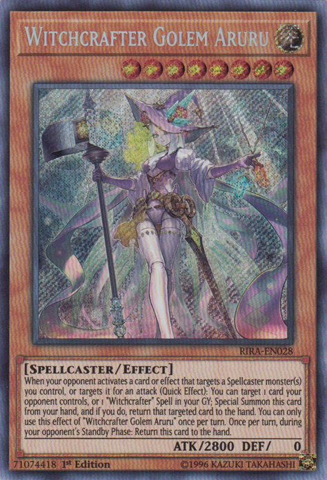 Witchcrafter Golem Aruru [RIRA-EN028] Secret Rare | Devastation Store