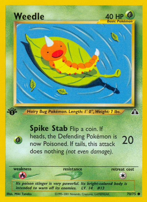 Weedle (70/75) [Neo Discovery 1st Edition] | Devastation Store