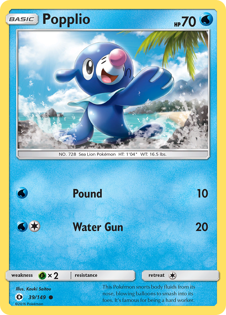 Popplio (39/149) [Sun & Moon: Base Set] | Devastation Store