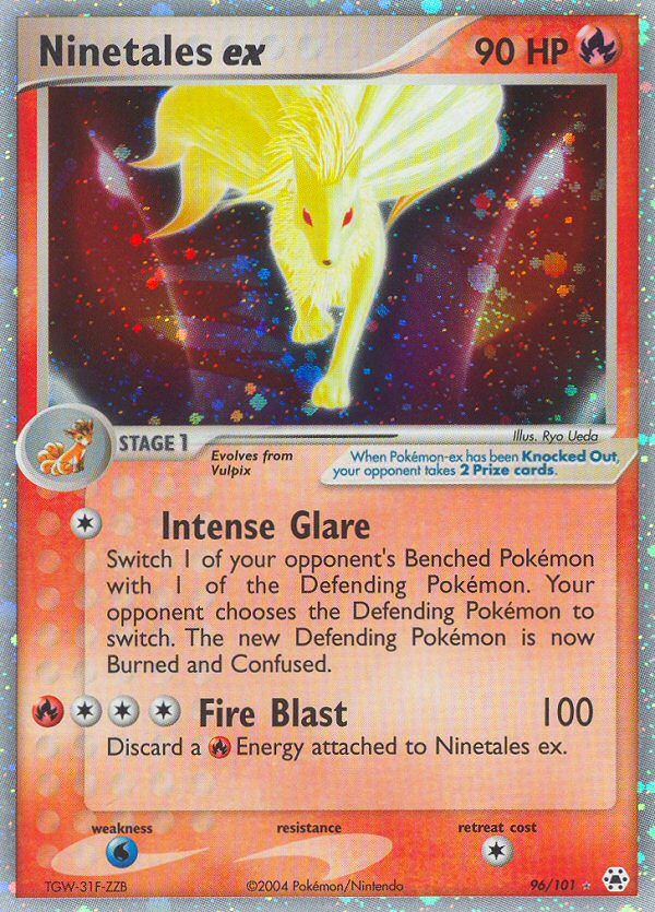 Ninetales ex (96/101) [EX: Hidden Legends] | Devastation Store