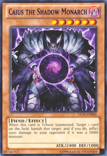 Caius the Shadow Monarch (Purple) [DL15-EN006] Rare | Devastation Store