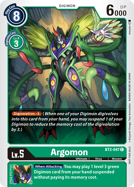 Argomon [BT2-047] (Alternate Art) [Release Special Booster Ver.1.5] | Devastation Store