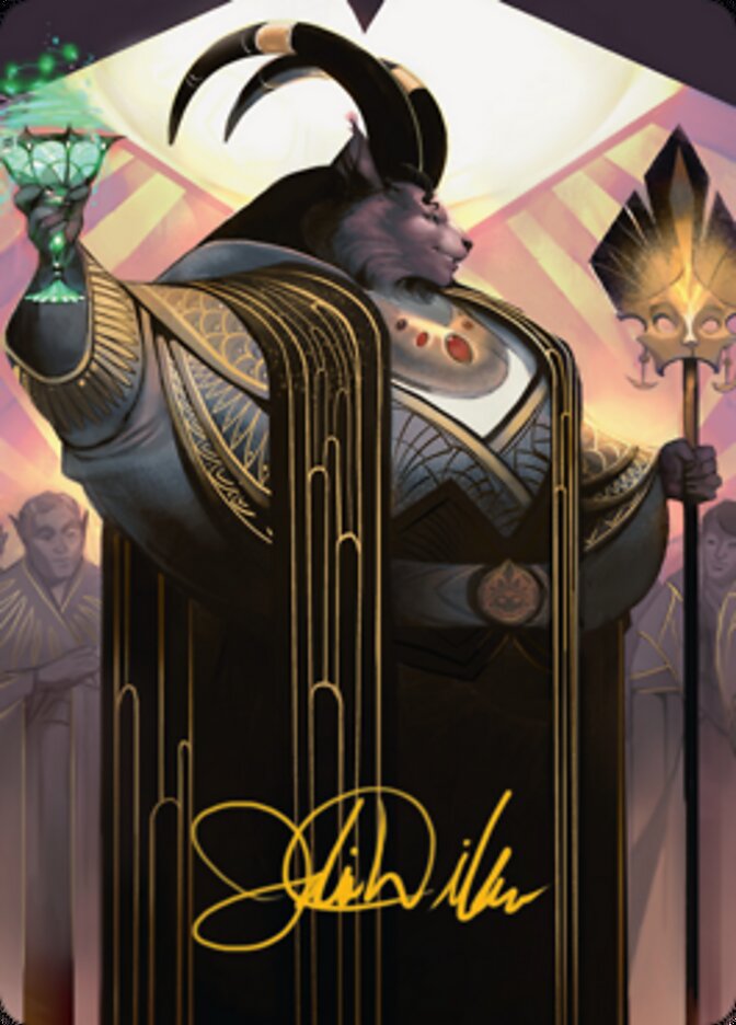 Jetmir, Nexus of Revels 2 Art Card (Gold-Stamped Signature) [Streets of New Capenna Art Series] | Devastation Store