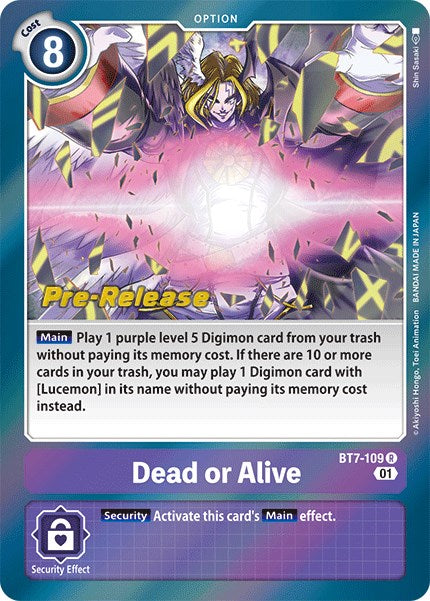 Dead or Alive [BT7-109] [Next Adventure Pre-Release Cards] | Devastation Store