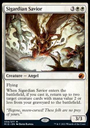 Sigardian Savior (Promo Pack) [Innistrad: Midnight Hunt Promo Pack] | Devastation Store