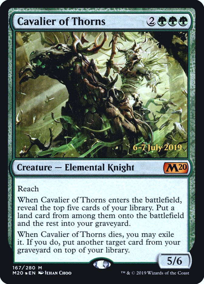 Cavalier of Thorns  [Core Set 2020 Prerelease Promos] | Devastation Store