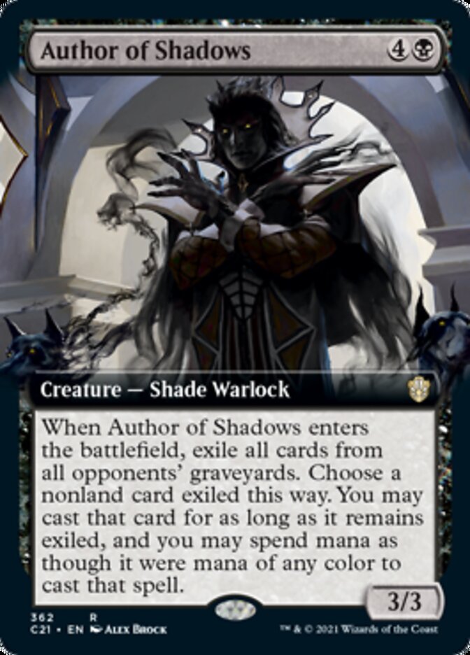 Author of Shadows (Extended) [Commander 2021] | Devastation Store