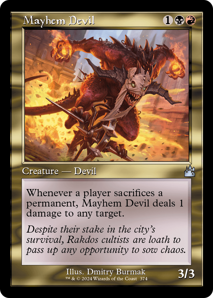 Mayhem Devil (Retro Frame) [Ravnica Remastered] | Devastation Store