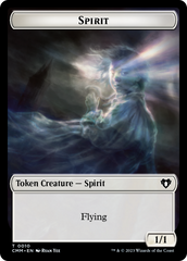 Spirit (0010) // Construct (0041) Double-Sided Token [Commander Masters Tokens] | Devastation Store