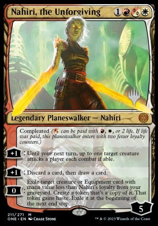 Nahiri, the Unforgiving (Promo Pack) [Phyrexia: All Will Be One Promos] | Devastation Store