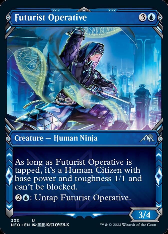 Futurist Operative (Showcase Ninja) [Kamigawa: Neon Dynasty] | Devastation Store