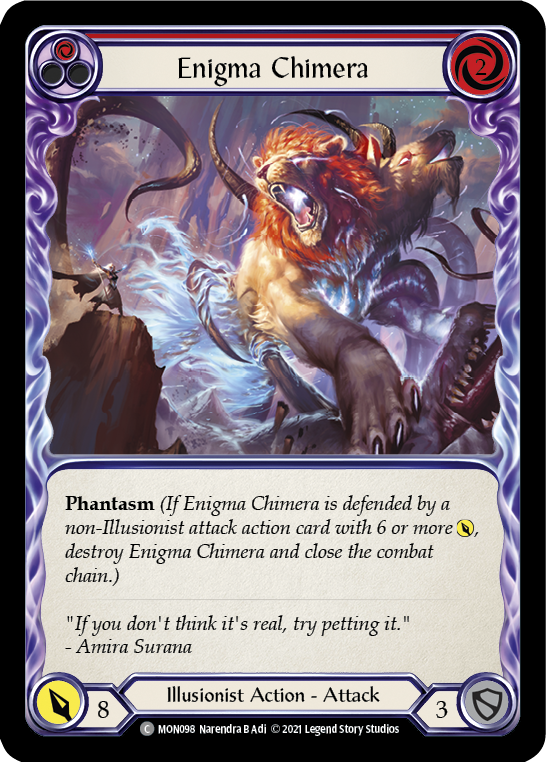 Enigma Chimera (Red) [MON098] 1st Edition Normal - Devastation Store | Devastation Store