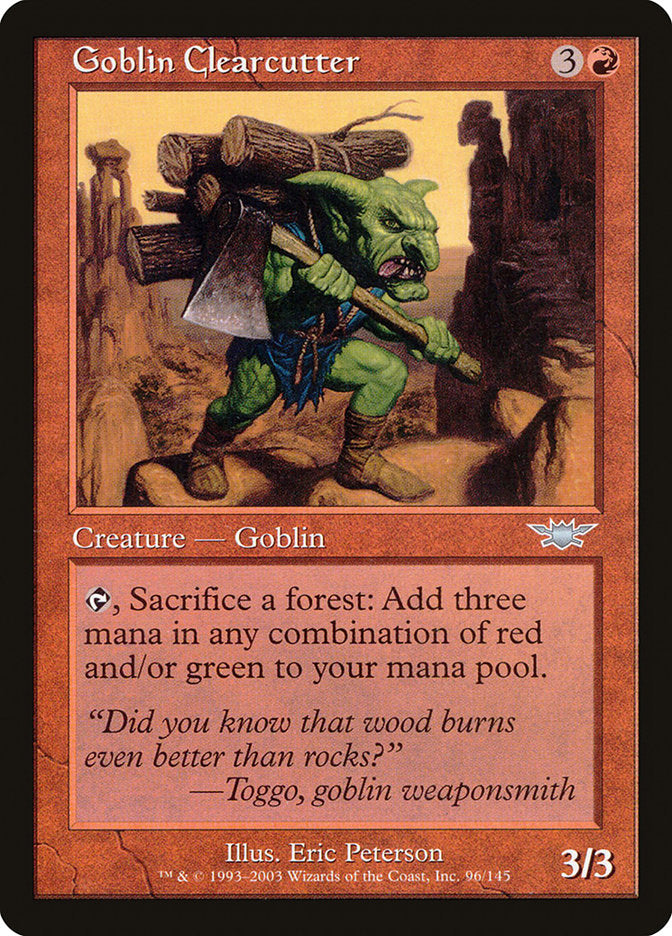Goblin Clearcutter [Legions] | Devastation Store