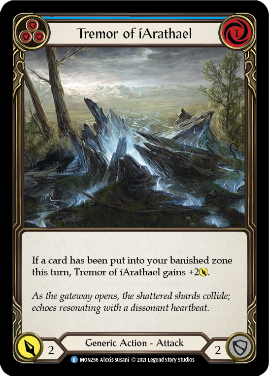 Tremor of iArathael (Blue) [MON256] 1st Edition Normal - Devastation Store | Devastation Store