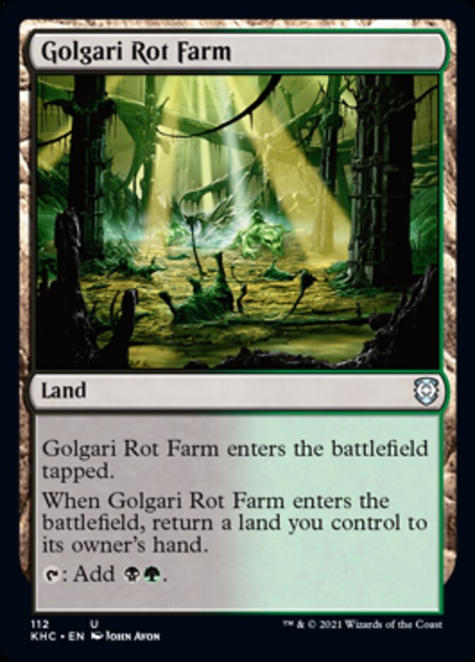 Golgari Rot Farm [Kaldheim Commander] | Devastation Store