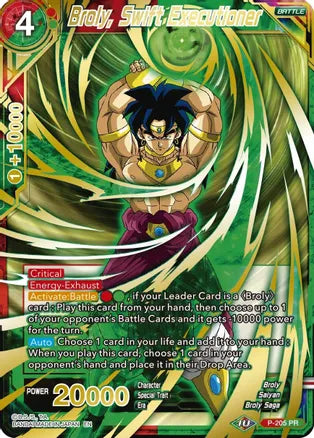 Broly, Swift Executioner (Gold Stamped) [P-205] | Devastation Store