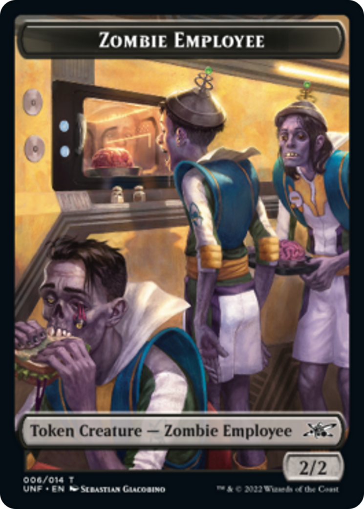 Zombie Employee // Balloon Double-sided Token [Unfinity Tokens] | Devastation Store