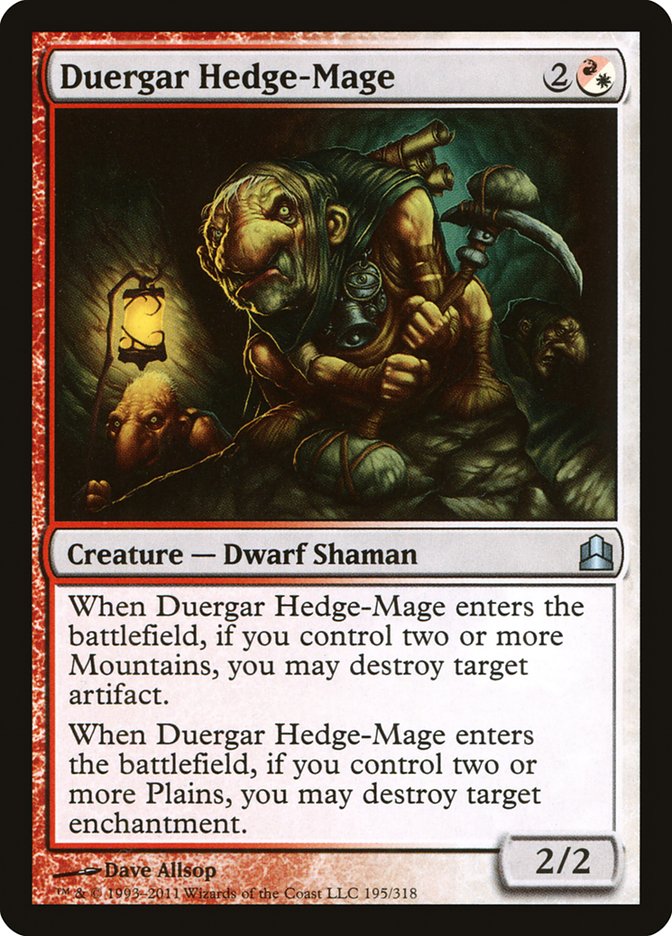 Duergar Hedge-Mage [Commander 2011] - Devastation Store | Devastation Store