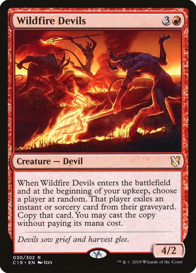 Wildfire Devils [Commander 2019] | Devastation Store