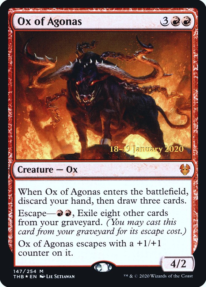 Ox of Agonas [Theros Beyond Death Prerelease Promos] | Devastation Store