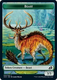 Beast // Human Soldier (005) Double-sided Token [Ikoria: Lair of Behemoths Tokens] | Devastation Store